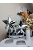 Dekoratif yıldız biblo 2 li polyester thumbnail 5