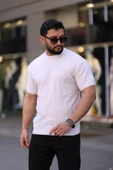 Bisiklet Yaka Kısa Kol Erkek Örme Triko Tişört thumbnail 4