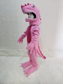 T-Rex Dinozor Kostümü Pembe thumbnail 3