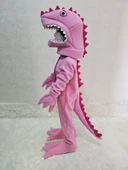 T-Rex Dinozor Kostümü Pembe thumbnail 2