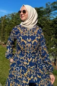 Hürrem Elbise Lacivert thumbnail 4
