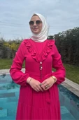 Jale Elbise Pembe thumbnail 2