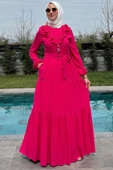 Jale Elbise Pembe thumbnail 3