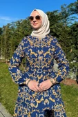 Hürrem Elbise Lacivert thumbnail 2