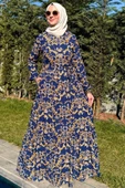 Hürrem Elbise Lacivert thumbnail 3
