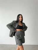 KAŞE KISA ŞORT - Siyah thumbnail 1