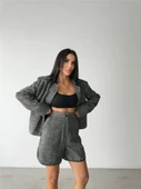 KAŞE KISA ŞORT - Siyah thumbnail 4