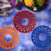 Lava Döküm Demir Nihale Çap(Ø)20cm.  Turuncu thumbnail 6