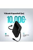 Ttec 2BB215S ReCharger Pro LCD 10.000 mAh PD 22,5W Lightning ve USB-C Dahili Kablolu Taşınabilir Hızlı Şarj Aleti thumbnail 2