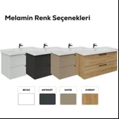 Creavit D20 2 Çekmeceli Lavabo Dolabı Antrasit thumbnail 4