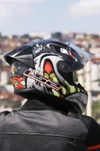 LS2 Rapıd 2 Race Spox Gri-kırmızı Kask thumbnail 5