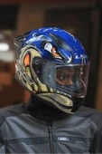 LS2 RAPID 2 RACE SPOX MAVİ-GRİ KASK thumbnail 6