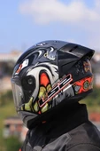 LS2 Rapıd 2 Race Spox Gri-kırmızı Kask thumbnail 8