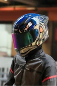 LS2 RAPID 2 RACE SPOX MAVİ-GRİ KASK thumbnail 8