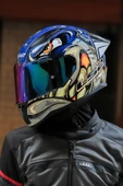 LS2 RAPID 2 RACE SPOX MAVİ-GRİ KASK thumbnail 6