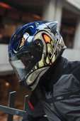LS2 RAPID 2 RACE SPOX MAVİ-GRİ KASK thumbnail 2