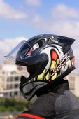 LS2 Rapıd 2 Race Spox Gri-kırmızı Kask thumbnail 7