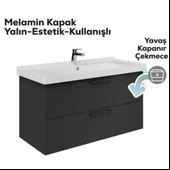 Creavit D20 2 Çekmeceli Lavabo Dolabı Antrasit thumbnail 3