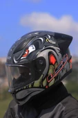 LS2 Rapıd 2 Race Spox Gri-kırmızı Kask thumbnail 3