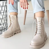 Kadın Bej Bağcıklı Bot thumbnail 4