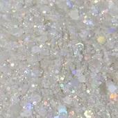Glitter Sim Hologramlı Beyaz Glitter 100 GR thumbnail 1