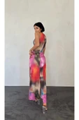 Renkli Batik Desenli Elbise thumbnail 3