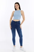 Kadın Fitilli Halter Yaka Crop Atlet thumbnail 9