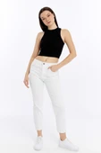 Kadın Fitilli Halter Yaka Crop Atlet thumbnail 11