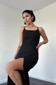 Siyah Sırt Dekolteli Elbise thumbnail 2