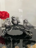 kuş biblo 3 lü dal üzerinde kuş biblo thumbnail 1