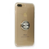 FitCase iPhone 7 Plus / 8 Plus Kılıf Gross Ring Şeffaf Arka Kapak thumbnail 3