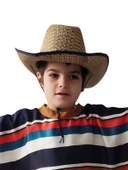 Hasır Görünümlü Bağcıklı Şapka thumbnail 3