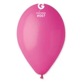 Balon Tek Renk 10" 100lü Fuşya Gemar thumbnail 2