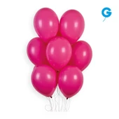 Balon Tek Renk 10" 100lü Fuşya Gemar thumbnail 1