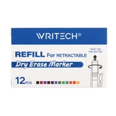 WRITECH W-709 BASMALI TAHTA KALEM REFILL MOR - 12'Lİ KUTU thumbnail 2