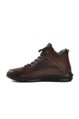 Kahve Hakiki Deri Sneaker Erkek Bot thumbnail 2