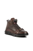 Kahve Hakiki Deri Sneaker Erkek Bot thumbnail 3