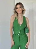 Yeşil Yelek Ve Pantolon Takım thumbnail 4