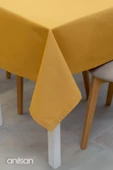 Arya Pamuk Polyester Masa Örtüsü - Hardal thumbnail 3