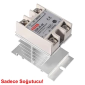 Ssr Alüminyum Soğutucu Blok  Solid State Röleler İçin 10A / 40A Ray Montaj Edilebilir Isı Sıcaklık Düşürücü Radyatör thumbnail 2