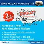 Harddisk Hariç Okul Servisi Araç Kamera Seti thumbnail 3