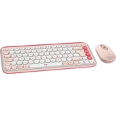 LOGITECH Pop Icon Bluetooth Klavye & Mouse Seti Pembe (Türkçe Tuş Dizimi) 920-013075 thumbnail 2