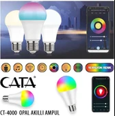Cata CT-4000 9 W E27 RGB Akıllı LED Ampul thumbnail 2