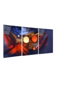 Soyut Desenler Triple Miyrem-Cam Tablo thumbnail 2