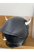 3DTASARIMDOKTORU Kask Boynuzu (beyaz) thumbnail 2