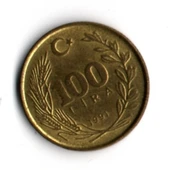 T.C. 100 Lira 1991 (mp1916) thumbnail 2