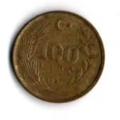 T.C. 100 Lira 1991 (mp1920) thumbnail 2