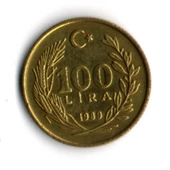T.C. 100 Lira 1989 (mp1919) thumbnail 2