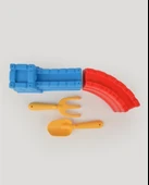 Mavi Kırmızı Kale ve Kürek Seti thumbnail 2