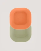2'li Kare Kase Sage Green-Peach thumbnail 5